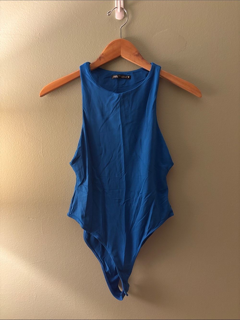 Zara Royal Blue Tank Bodysuit